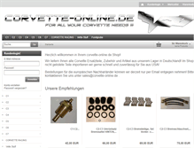 Tablet Screenshot of corvette-online.de